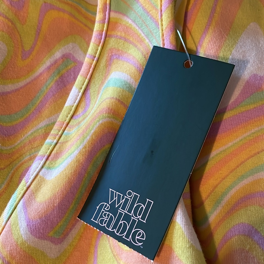 NWT Wild Fable Yellow & Green Bodycon Mini Dress. Size XS - Picture 4 of 5